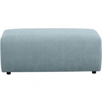 Hockerbank „Sundance“ – Blau/Blaugrau, 121 × 46 × 73 cm, DuraSpring-Federkern
