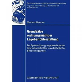Grundsätze ordnungsmäßiger Lageberichterstattung: Zur Systembildung prognoseorientierter Informationspflichten in wirtschaftlicher Betrachtungsweise