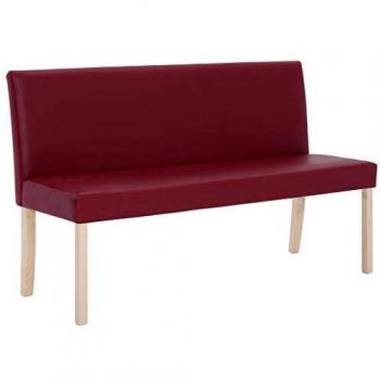 VidaXL 139.5 cm Red Wine Faux Leather Couch Cushion