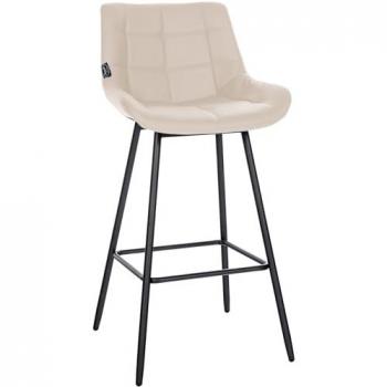 Sgabello Weston Crema Finta Pelle Lusso