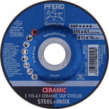 Pferd Steelox Ceramic Grinding Wheel E 115-4.1