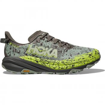 HOKA Speedgoat 6 GORE-TEX Schuhe für Herren in Slate/Aloe Vera Größe 42 2/3 Gelände