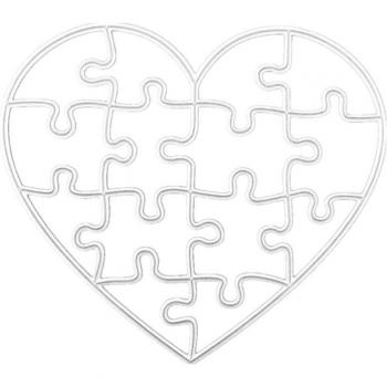 Sello de Tarjeta en Metal Romántico 95AA