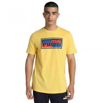 Puma Gelb Regular‑Fit Shirt – Grafikbox Nr. 684827