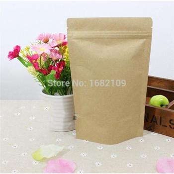 20x30 cm Brown Kraft Zip Lock Bags, 100 pcs