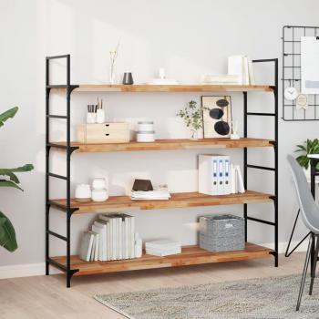 Oil Finished Acacia Wood Floating Shelves 4 pcs 160x40x4 cm