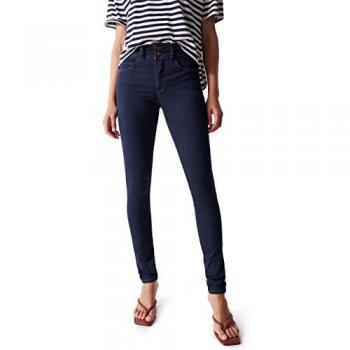 Elegant Salsa Skinny Jeans with Hidden Pocket, Women's Size 26, Navy