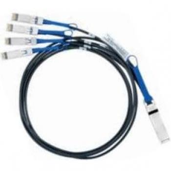Mellanox Nvidia Cavo Infiniband 1m Qsfp 4SFP+ Nero