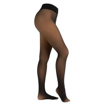 Damen Thermo-Strumpfhose 120 DEN transparent und warm mit Komfort-Baumwollzwickel