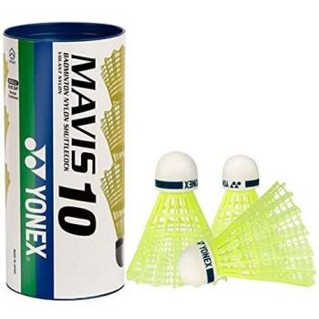 YONEX Mavis 10 Yellow Shuttlecocks – 3 Tubes