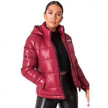 Kurze Daunenjacke in Rot, Damen, Sixth June