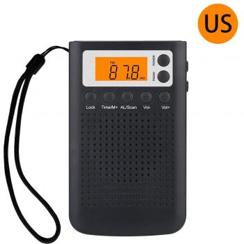 Travel‑Ready Mini Radio with 3.5mm Jack and Alarm