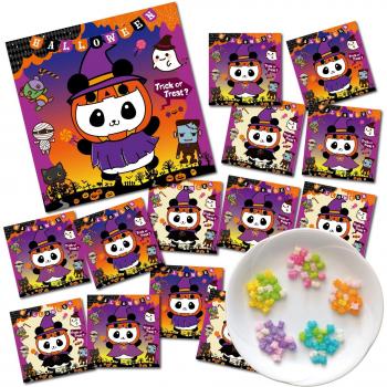 Set van 15 Individueel Verpakte Konpeito Bonbons voor Halloween (Panda)