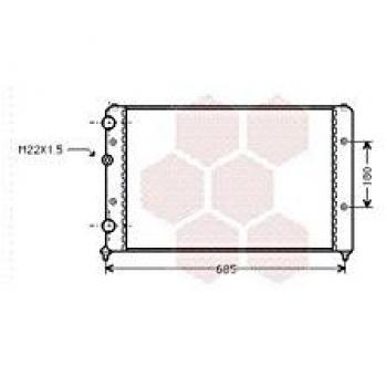 VAN WEZEL 49002031 Kühler, langlebige Motorkühlungslösung