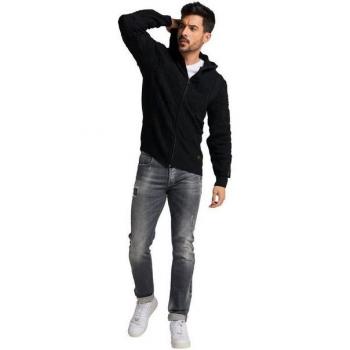 Carlo Colucci Strickjacke mit Kapuze