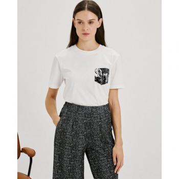 JDY Blusa de Manga Corta Femenina