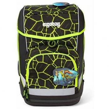 Ergonomischer 5‑teiliger Schulrucksack – ErgoCubo DrachenfliegBär Black