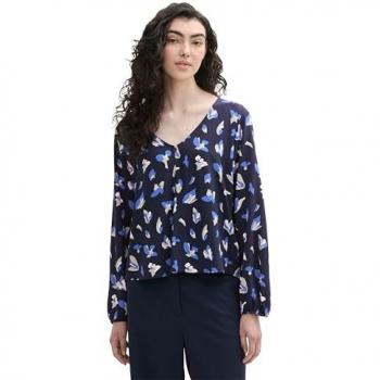TOM TAILOR Denim Blusentop Gemusterte Bluse