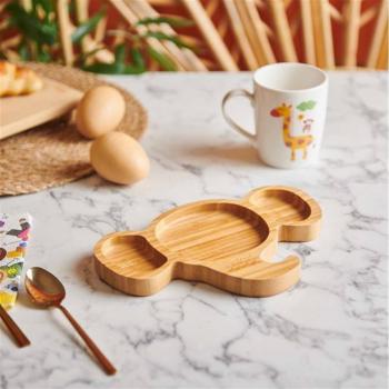 Bambum Kids Bamboo Board with Elephant Pattern 23x15.5 cm Brown