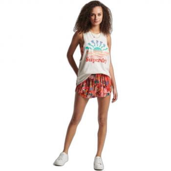 Superdry Vintage Beach Shorts Coral XL