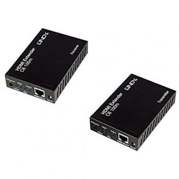 Schwarzer Lindy 38119 100 m HDMI 4K Extender (C6, HDBaseT)