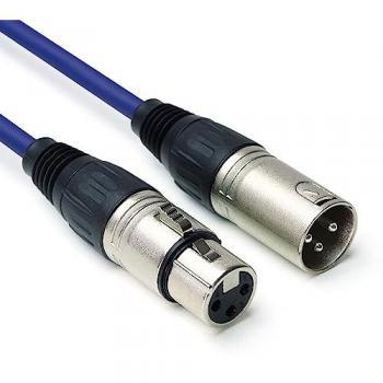 Keepdrum DMX004 BL 6m DMX Kabel Blau 3-pol XLR 100Ohm Audio Kabel