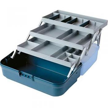 Unisex Blue 3‑Tray Fishing Storage