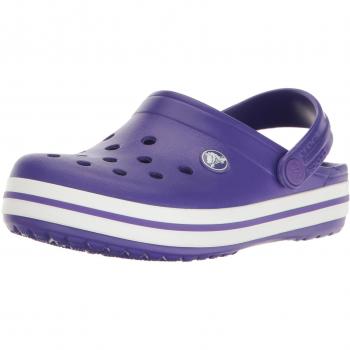 Crocs Kinder Clogs Crocband, Ultraviolet/White, 23/24 EU