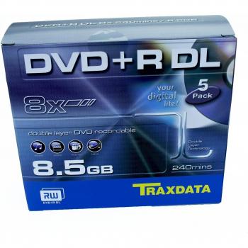 Traxdata DVD+R Doble Capa 5pk