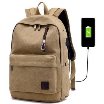 Leinwand Rucksack für 14 Zoll Notizbuch