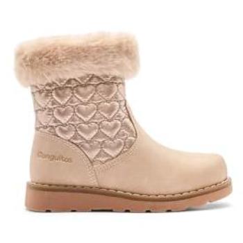 Conguitos Botas de niña con estampado de corazones