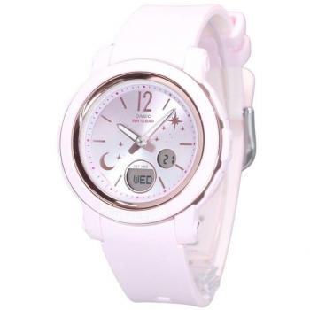 Resin Strap Pink Moon & Star Timepiece