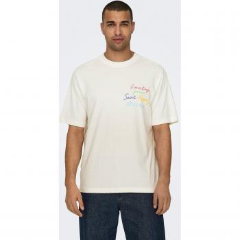 Only & Sons Camiseta Frontal de Hombre
