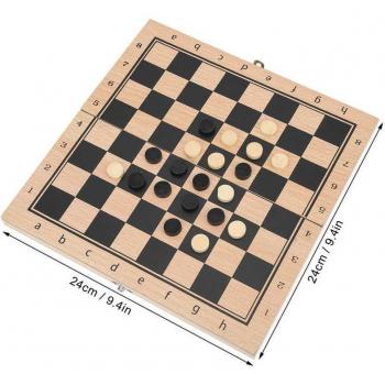 Juego Interactivo de Madera: Ajedrez, Backgammon y Más