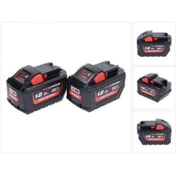 Milwaukee M18 HB12 Hochkapazitätsakku Set 2x 18 V