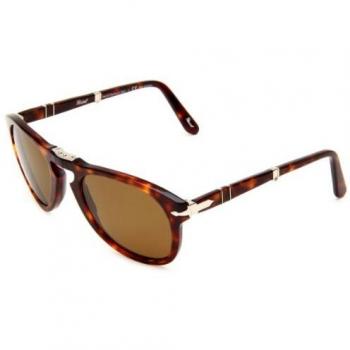 Persol 071424/5752 Men's Havana Sunglasses, Tortoiseshell Frame, Brown 52mm Lens