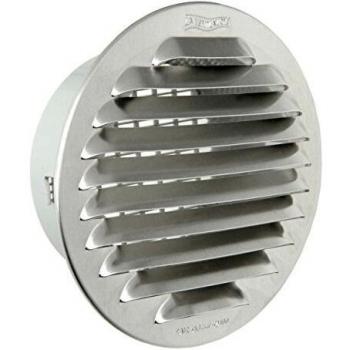 Grille de ventilation ronde en aluminium Ø 90 mm