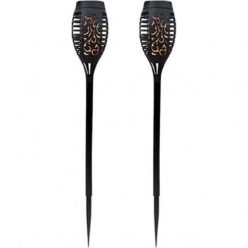PAMNNY Outdoor Solar Flickering Flame Light