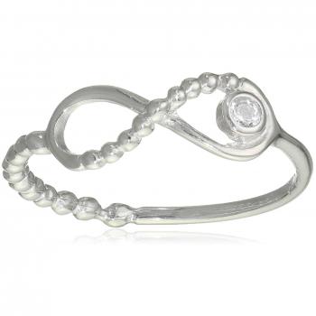 Caï love Damen-Ring We Love: Glück Unendlichkeit & Sterne 925 Silber Zirkonia weiß Gr. 54