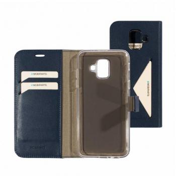 Custodia Wallet Classica Mobiparts per Samsung Galaxy J6 (2018) – Blu