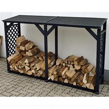 Speyer Holzstapel-Regal Anthrazit – modularer Ausbau
