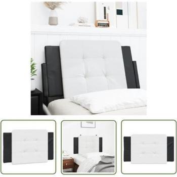 Cuscino Testiera 90 cm – Similpelle Nera/Bianco