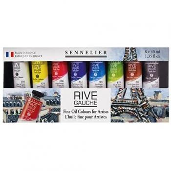 Pack de 10 tubes de peinture à l'huile fine Sennelier Rive Gauche 21ml