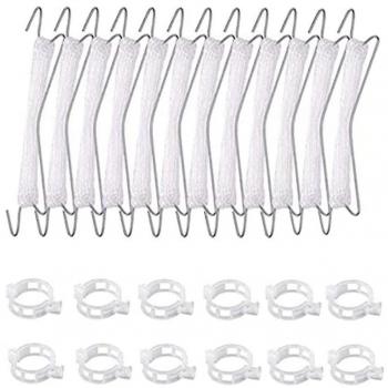 12pcs Crochets de Support de Tomate en Métal avec Boucle