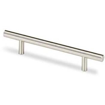 Hettich Möbelgriff Salvia – 448 mm, 14 mm Ø, gebürstetes Edelstahl