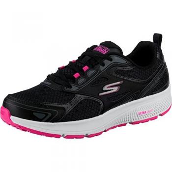 Skechers Damen Lauf-Sneaker GoRun Consistent – Schwarz & Rosa, EU 38