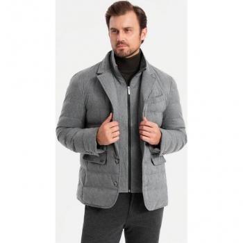 OMBRE Herrenjacke im Sakkoschnitt mit warmem Futter