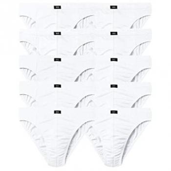 H.I.S Männer Unterhose, Slip, Größe 10, weiß