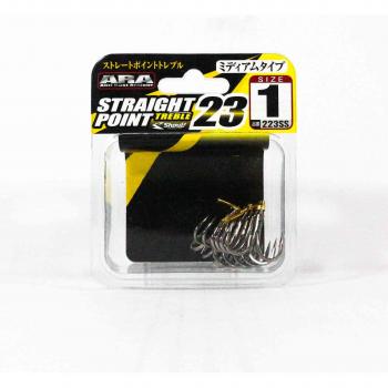 Shout 223-SS Straight Point Treble Hook Size 1