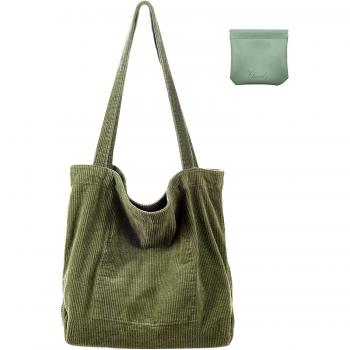 Sac Main Femme Velours Côtelé